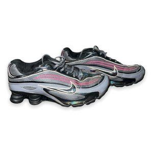 Nike Shox M1 Holographic 2008 Gray Black Pink Women’s Sz 9, 40.5EU (347771-003)